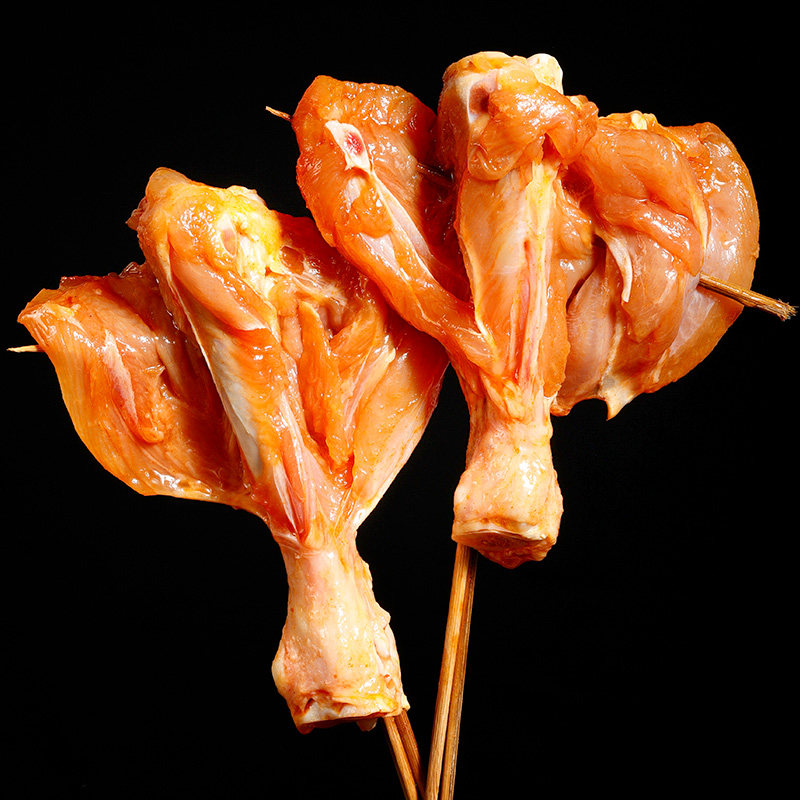 半成品木屋烧烤食材新鲜腌制鸡腿户外2串小吃生鸡腿