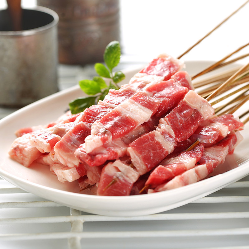 烧烤木屋食材新鲜牛肉肥牛户外半成品10串其它