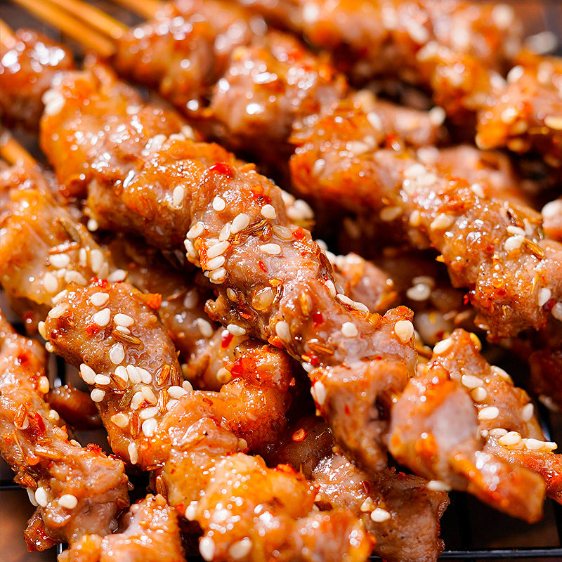烧烤木屋食材羊腩肉串烤串羊肉串串串户外半成品羊肉串