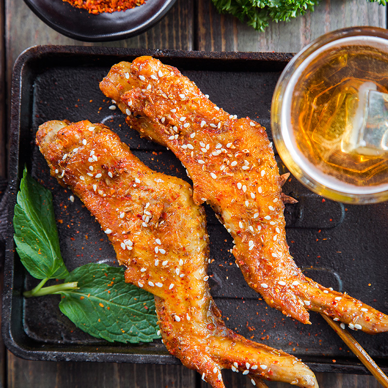 烧烤木屋食材新鲜全翅烤翅户外半成品原味鸡翅生鸡翅