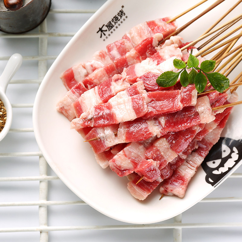 烧烤木屋食材新鲜牛肉肥牛户外半成品10串其它