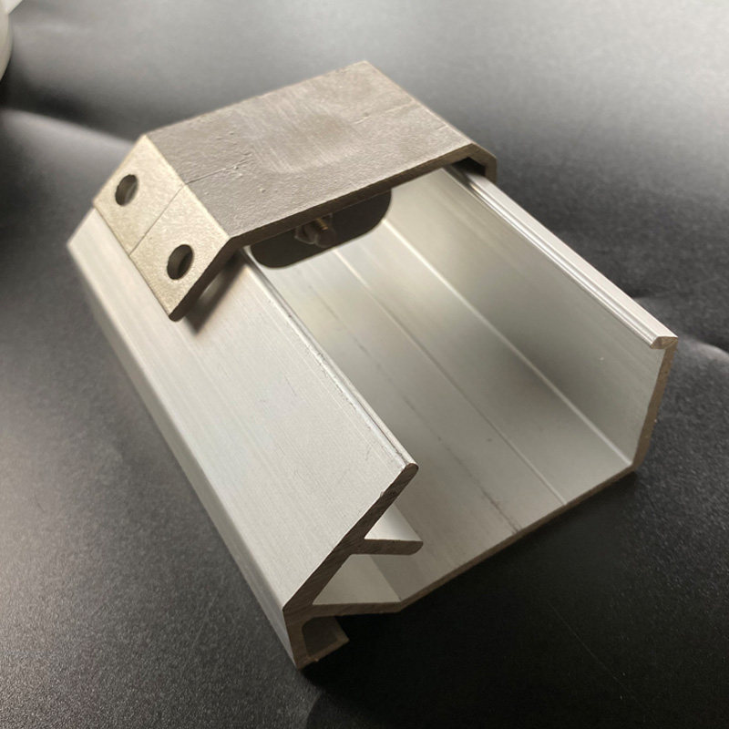 冷库中型铝型材滑轮轨道平移上侧门上重型导轨导轨