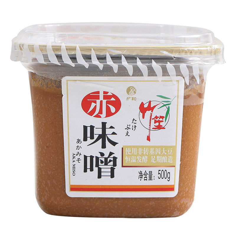 味增日式竹笙白味增日本500g赤味增味噌酱速食酱类调料