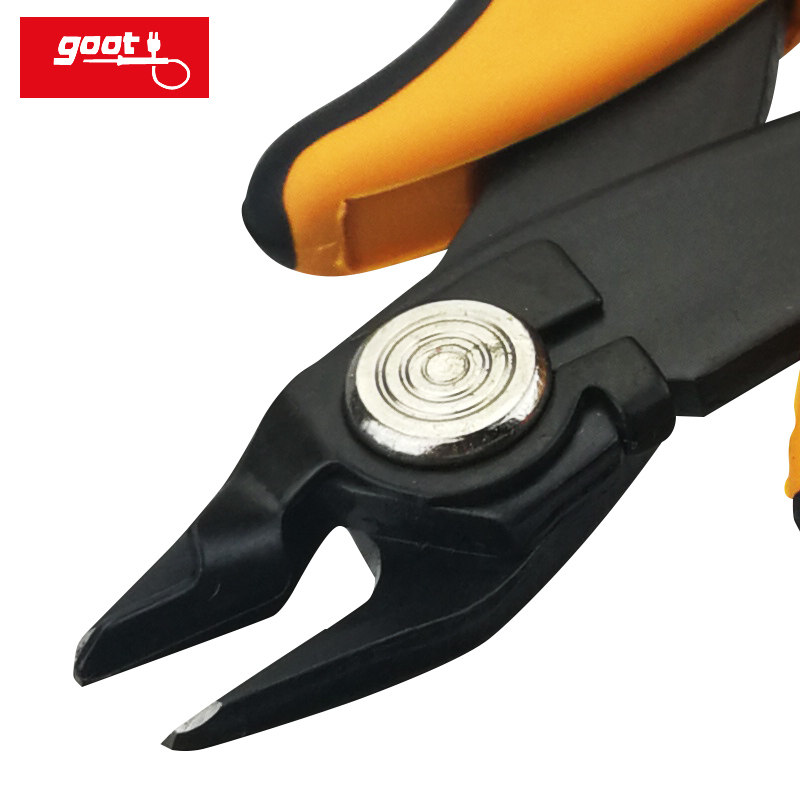 日本进口goot精密斜嘴钳电工多功能斜口钳子工业级电子偏口剪钳