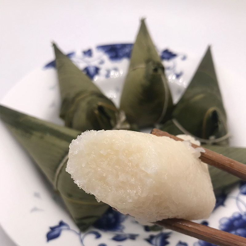 新鲜白米粽子纯糯米无陷农家手工清水白味湖北省原味粽子恩施特产