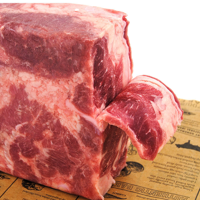 闲功夫aa级肥牛砖雪花火锅烧烤食材新鲜整块餐饮商用牛肉卷7.14斤