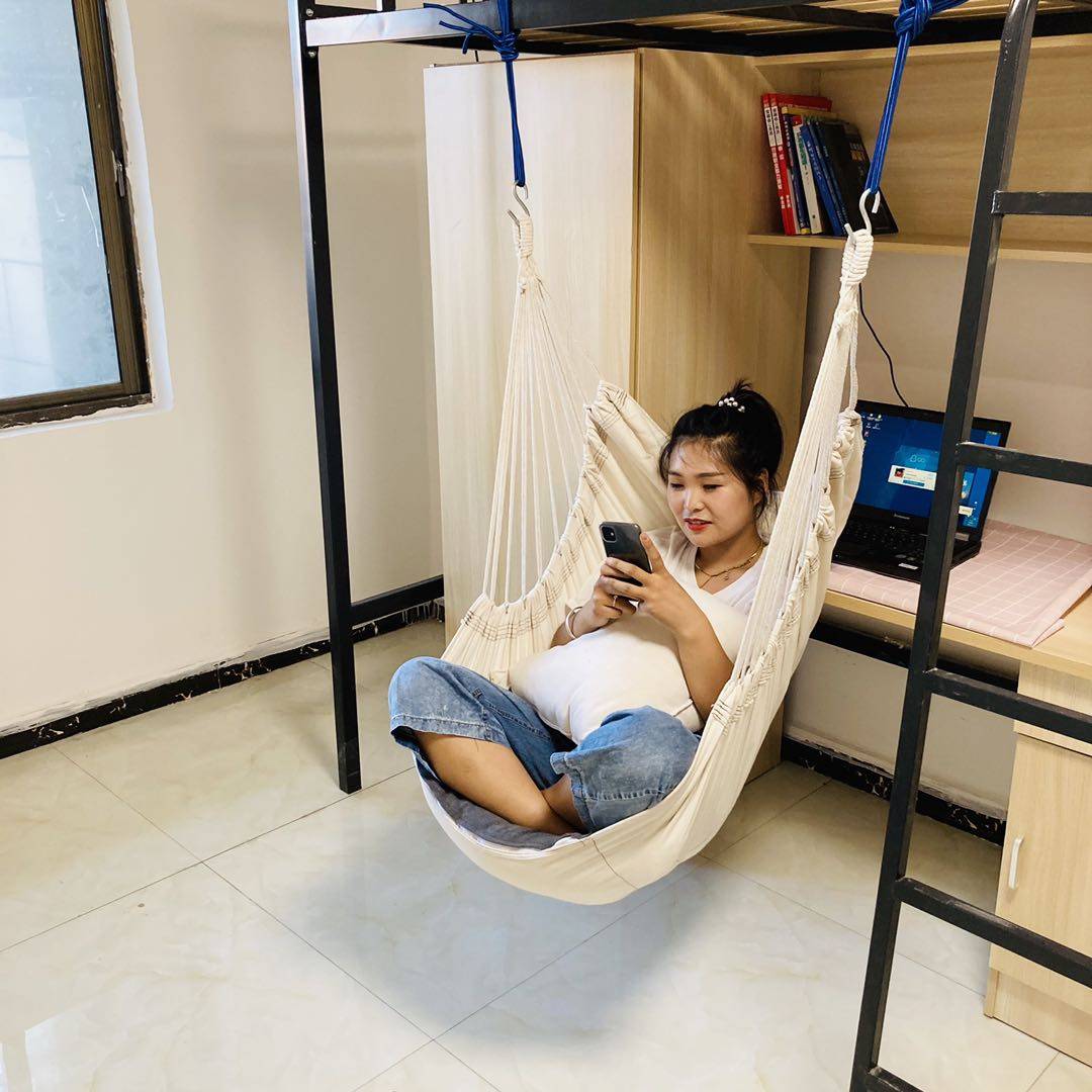 > 森安户外运动店 > 大学生宿舍吊椅流苏ins女网红寝室北欧秋千可躺