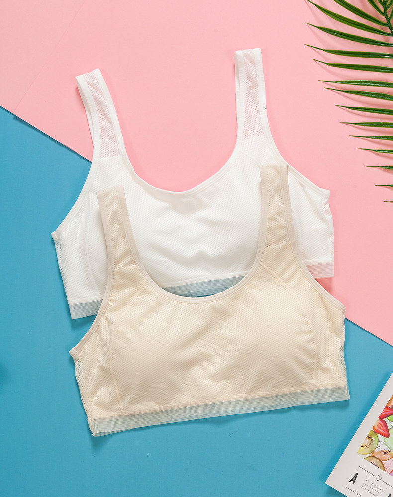 百伶百俐少女内衣学生高中生透气薄款抹胸式无钢圈文胸