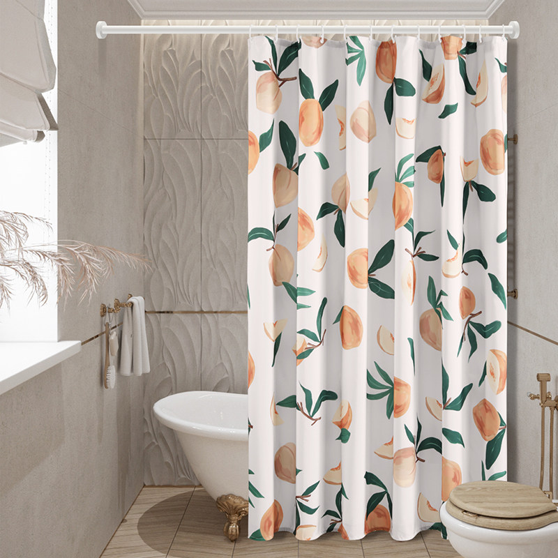 卫生间磁吸浴帘洗澡防水防霉浴室隔断挡水干湿浴帘