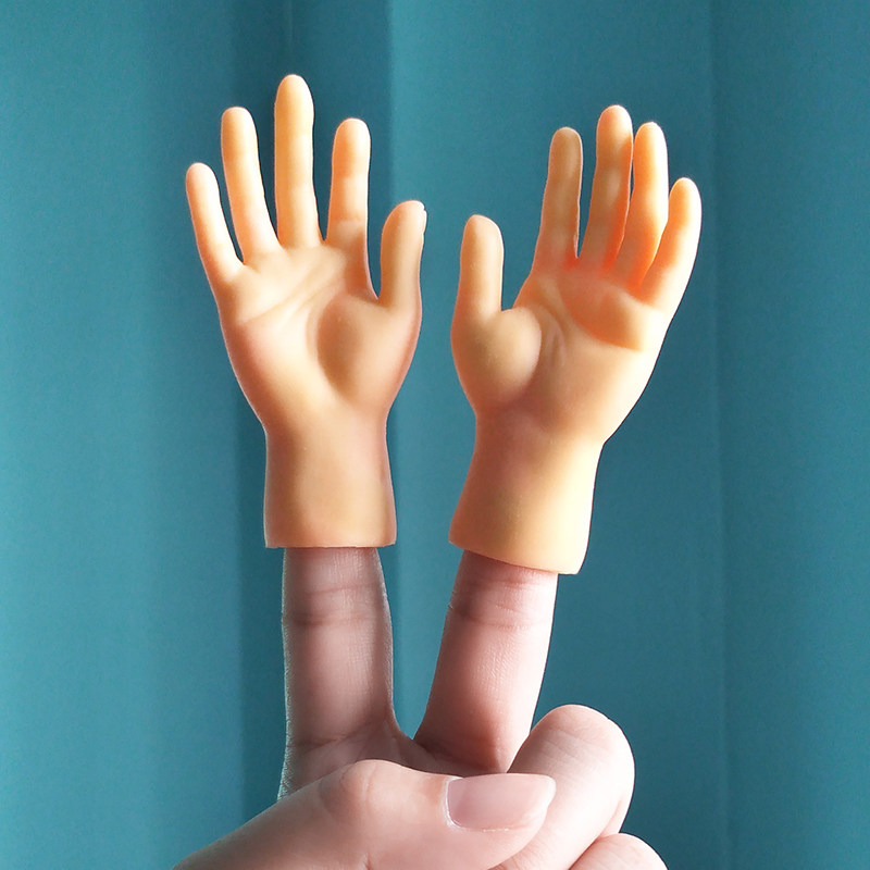 抖音小手套撸猫猫咪迷你逗猫手指玩具橡胶按摩塑料同款芭比小手