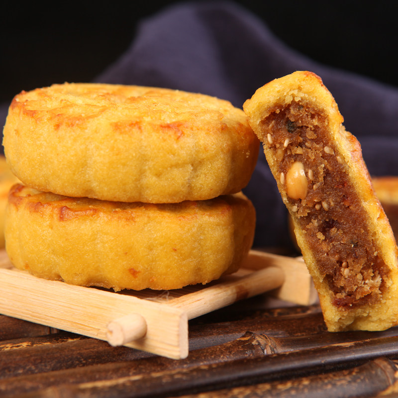 山西特产神池小饼月饼胡麻油麻油手工老式传统传统中式糕点