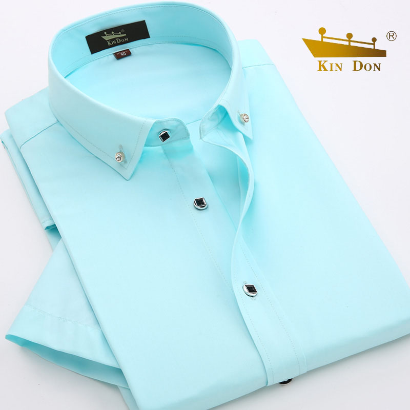 金盾男装2022夏季衬衫男短袖商务休闲长袖衬衣男士半袖寸衫修身