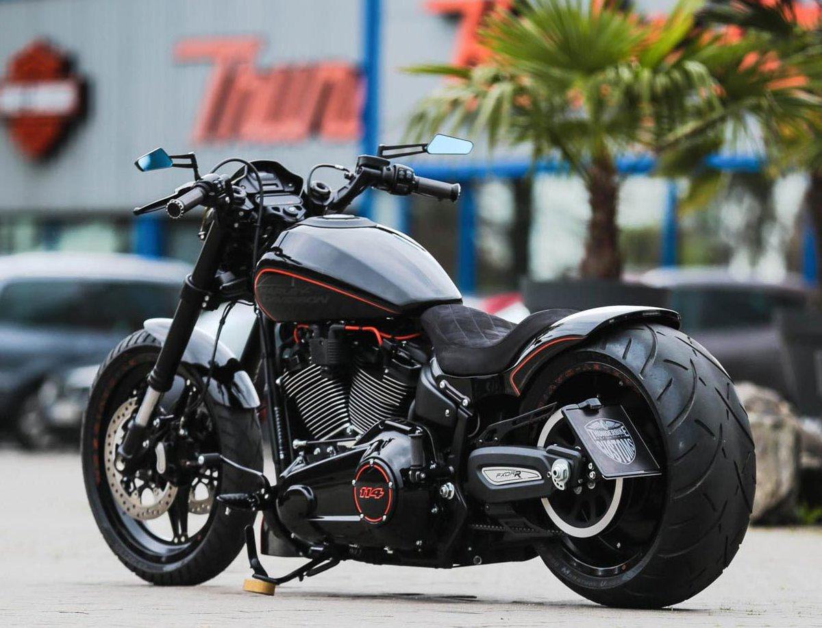 现货哈雷肥仔突破街霸司令路威改装软尾侧牌其他摩托车用品