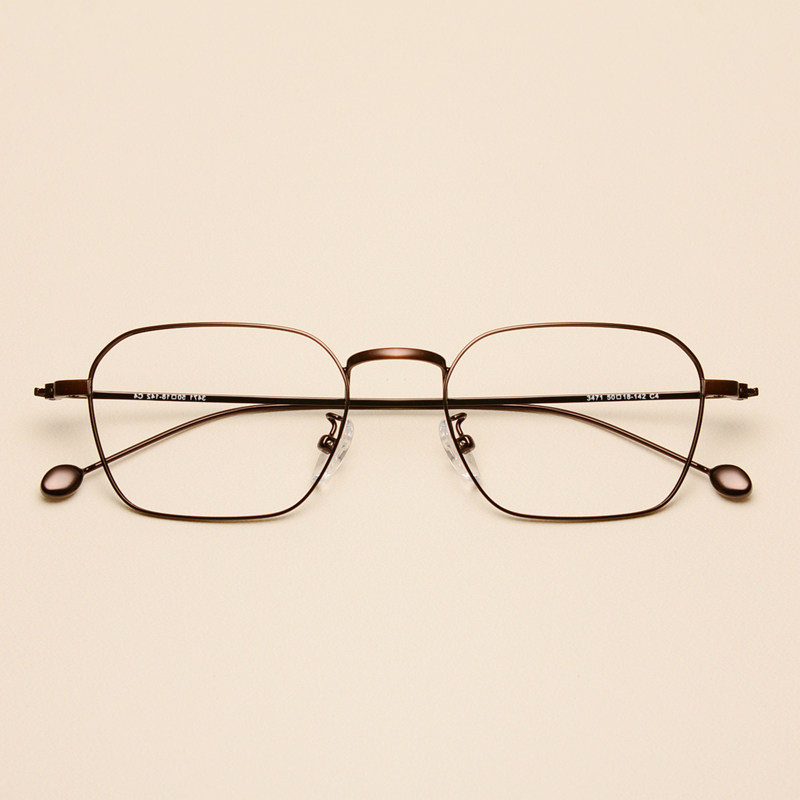 细框方框平光镜架眼睛复古文艺金丝边女韩版镜框眼镜架