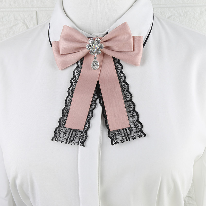 装饰领结女日系韩版英伦可爱系带蝴蝶结学生衣白领结