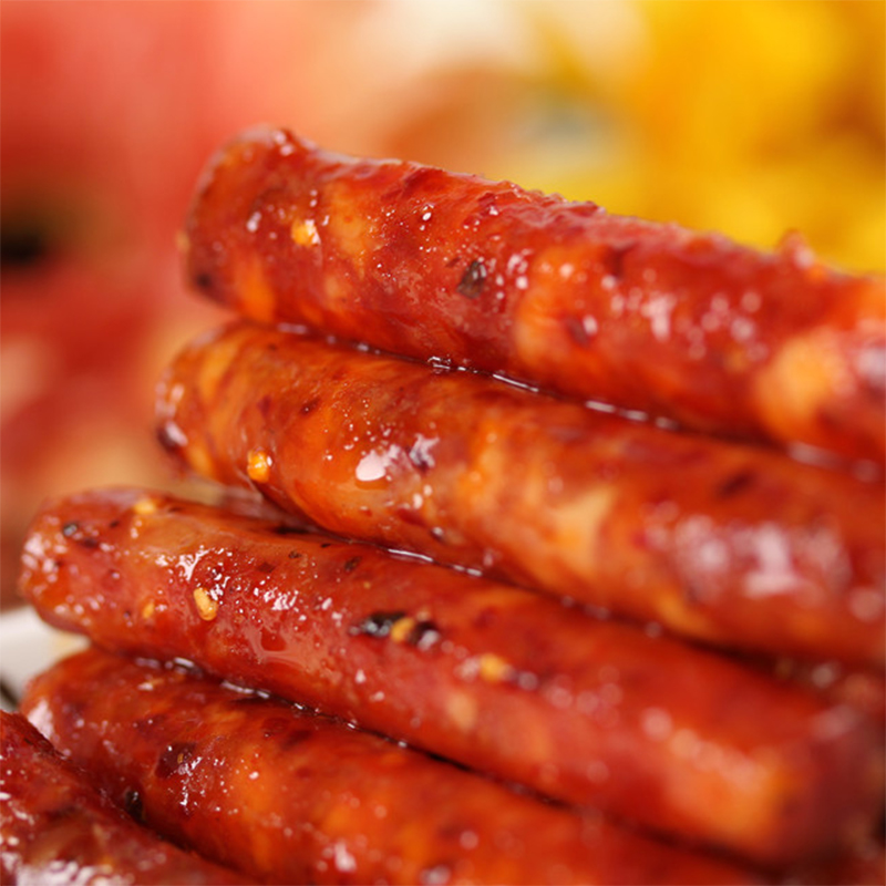 香肠广财烧烤20袋猪肉小香烤肉腊肠休闲肉类猪肉类