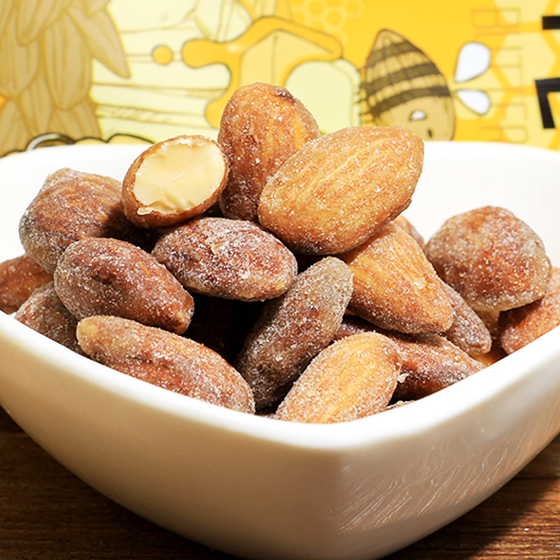 韩国进口零食品正品汤姆农场蜂蜜黄油扁桃仁250g杏仁味坚果干果