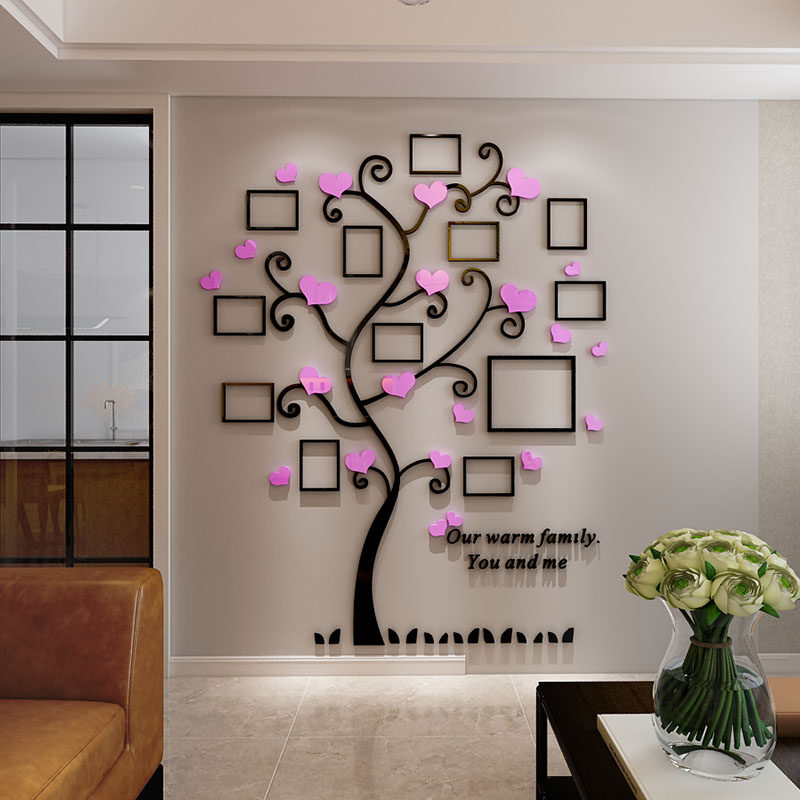 创意相框客厅卧室墙面装饰3d立体背景墙贴画墙贴