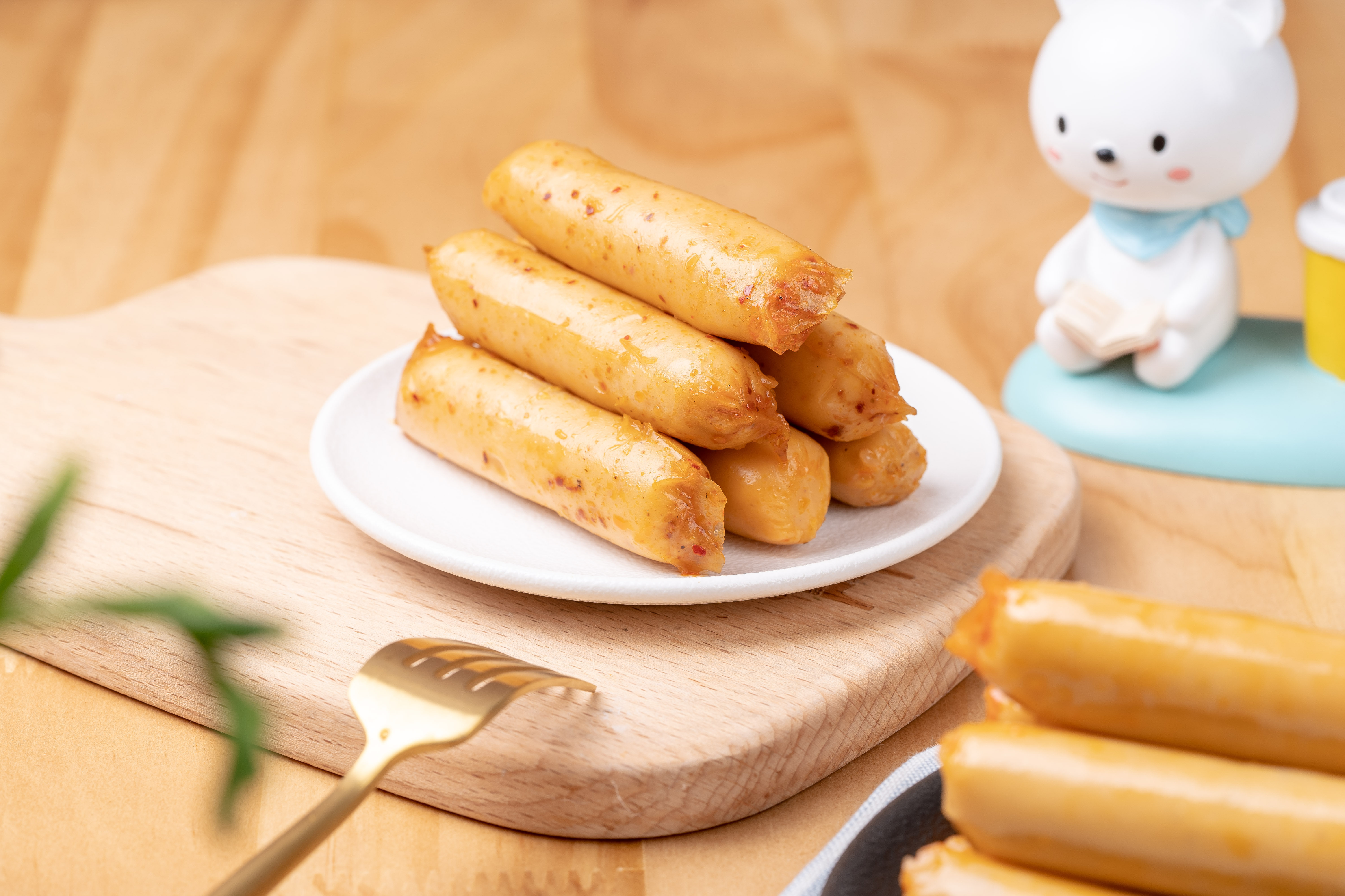 新品脆鱼500g鱼肉肠鸡软骨原味烧烤即食休闲即食鱼零食