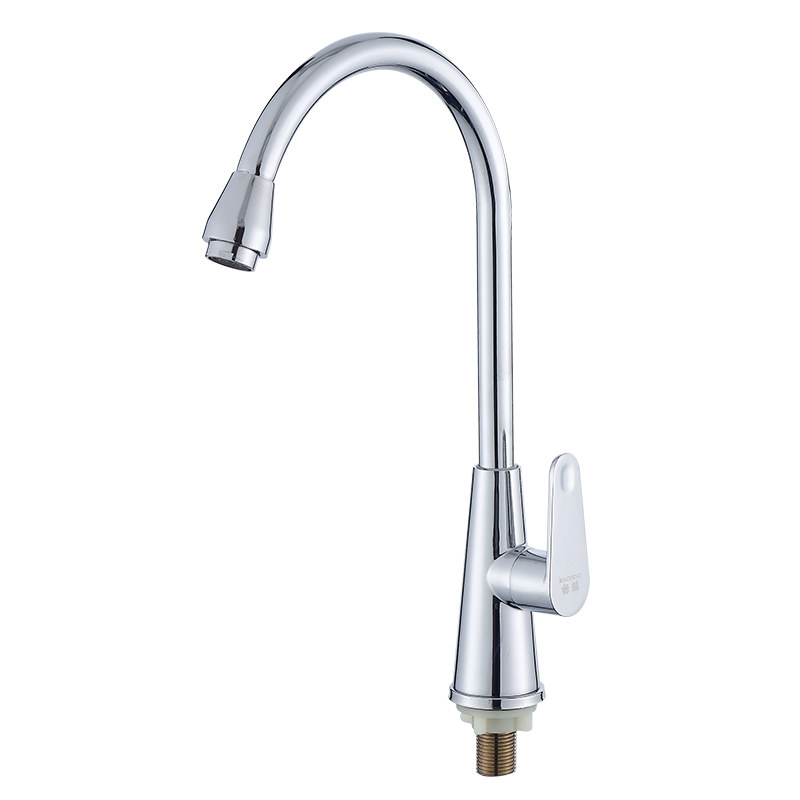 全铜芯厨房单冷水龙头洗菜盆龙头360度单冷立式龙头厨房单冷女神