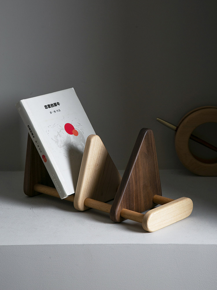 书立匠木家居木质可调调节桌面书架设计感书书立