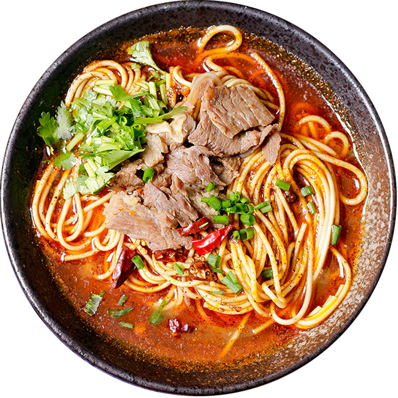 襄阳牛油汤面包汤面调味料味带牛肉牛肉面面带红油面条