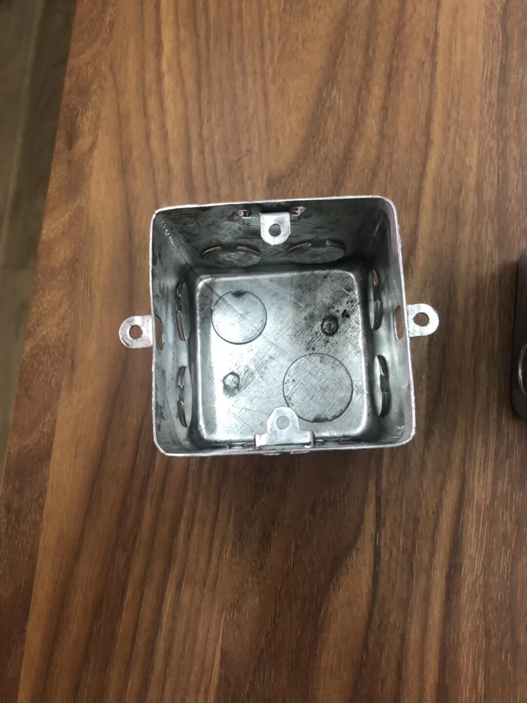 86型钢制开关盒拉伸一体外耳暗盒明盒接线盒暗装底盒铁开关接线盒