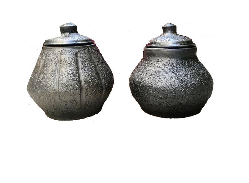 茶罐包邮云南土陶陶罐大理剑川黑陶茶叶罐普洱茶叶罐