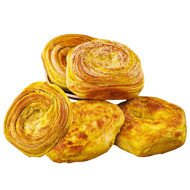 甘肃特产小吃烤花馍馍纯手工烤饼黄馍馍香酥千层饼美食零食糕点