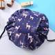 Korean version of ins lazy net red cosmetic bag large capacity drawstring storage bag wash bag travel portable multifunctional bag Korean version of ins lazy net red cosmetic bag large capacity drawstring storage bag wash bag travel portable multifunctional bag