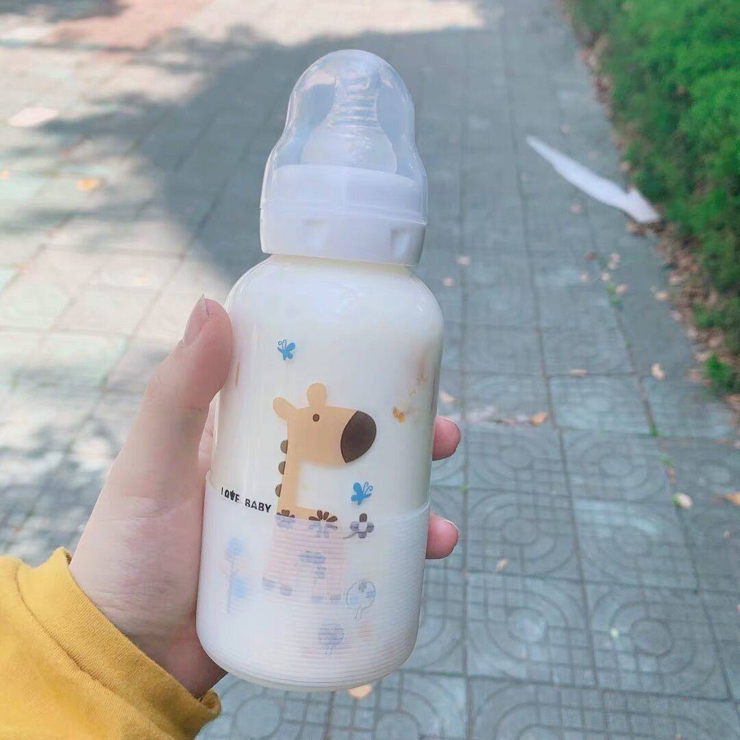 女朋友小奶瓶水杯小仙女大人学生少女玻璃带吸管抖音网红创意可爱