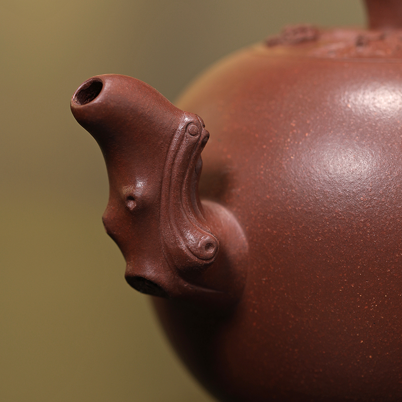 国工作品名家手工紫砂壶复古古风宜兴底槽松鼠茶壶