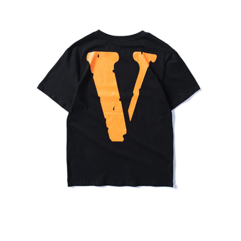 欧美潮牌vlone friends限定款陈冠希同款黑色短袖t恤男女情侣半袖