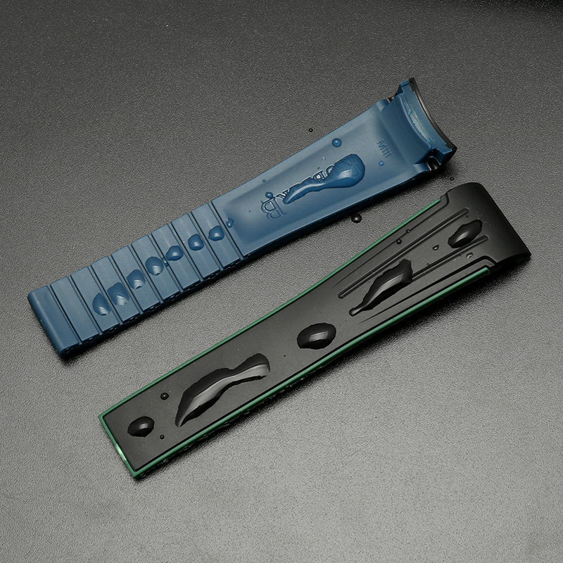 表带品缇适用劳力士潜航者硅胶绿水鬼橡胶手表20mm配件