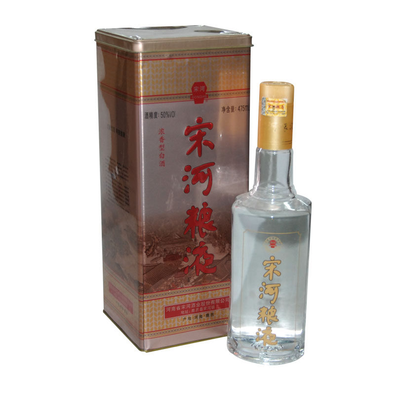 6瓶装 宋河粮液 宋河酒 黄铁盒 50度 475ml×6河南名酒畅销单品