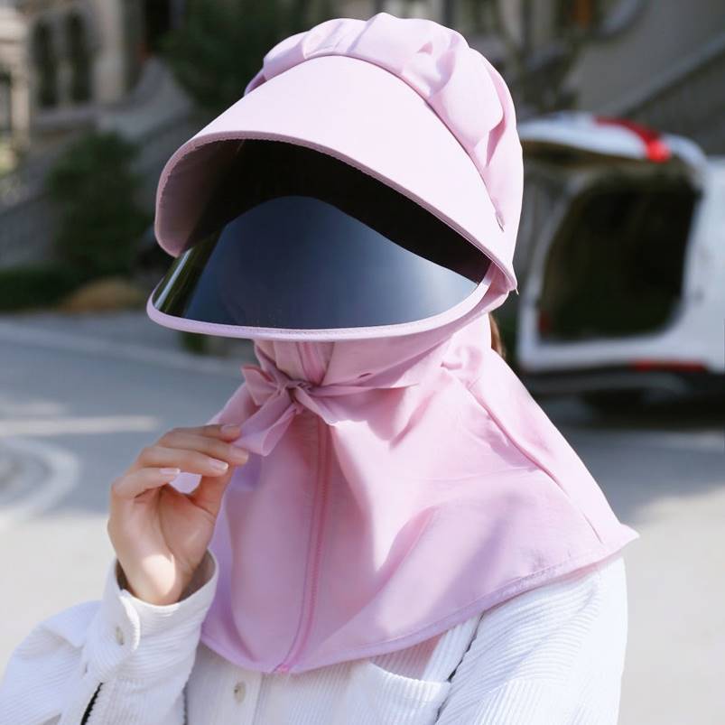 基尼防晒儿童夏天海边游泳防紫外线女遮全脸面罩防风