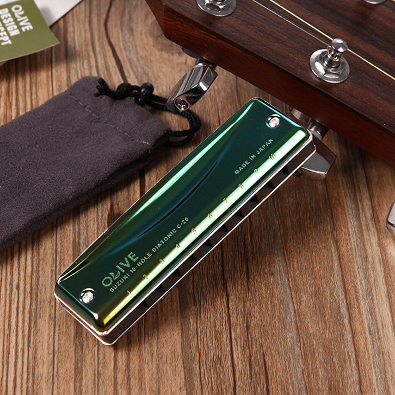 suzuki铃木c20十孔10孔布鲁斯蓝调口琴c20日本口琴