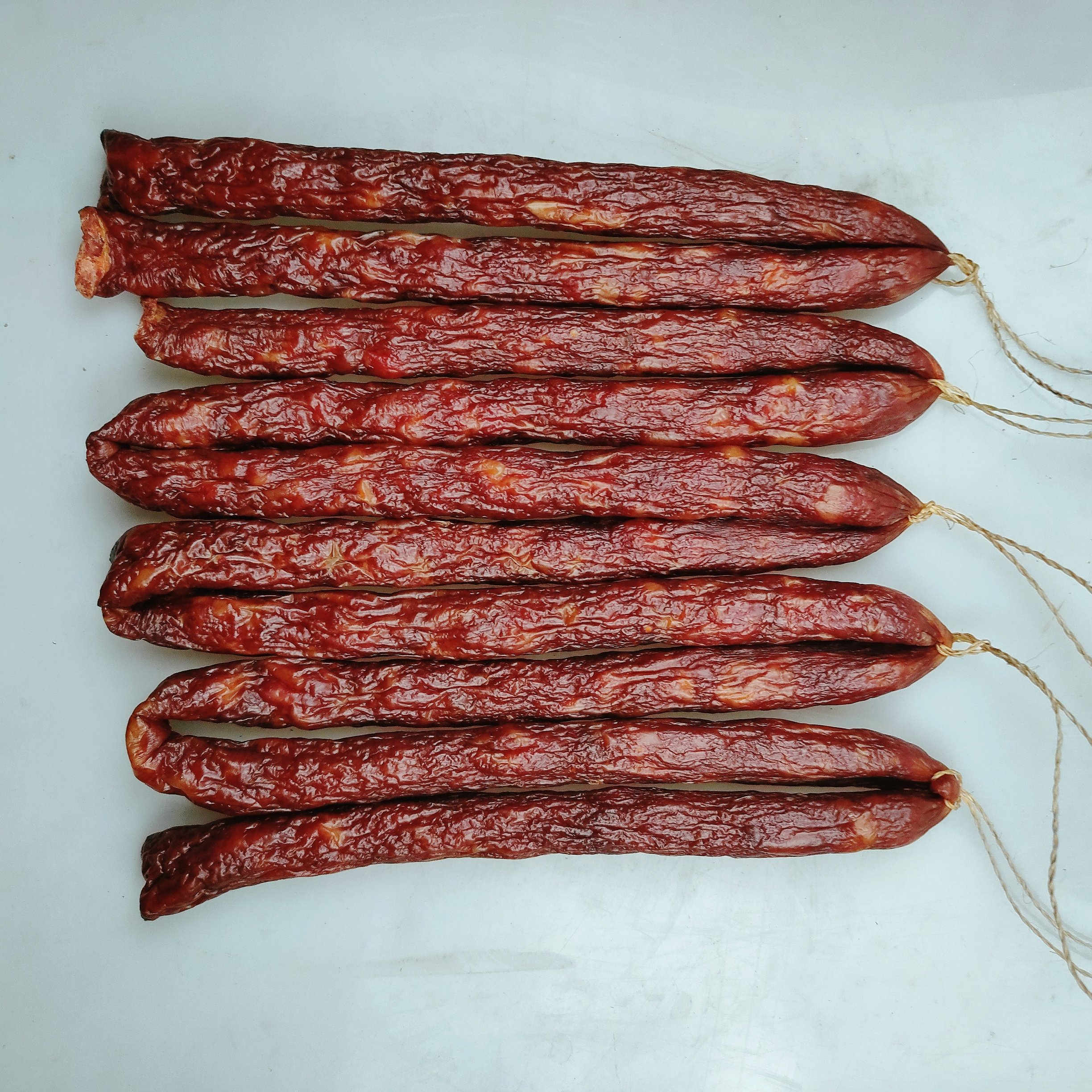 烟熏传统工艺手工古法食品麻辣香肠腊肠腊肉香肠