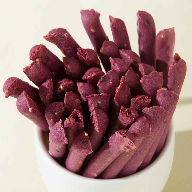 怡力低脂紫薯棒 办公室小零食 紫薯饼干棒低脂代餐营养小食