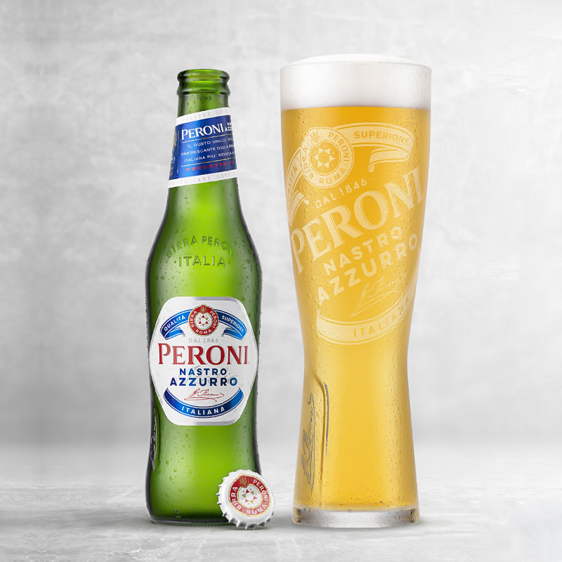 peroni贝罗罗尼蓝带佩罗尼意大利进口淡色小麦拉格啤酒