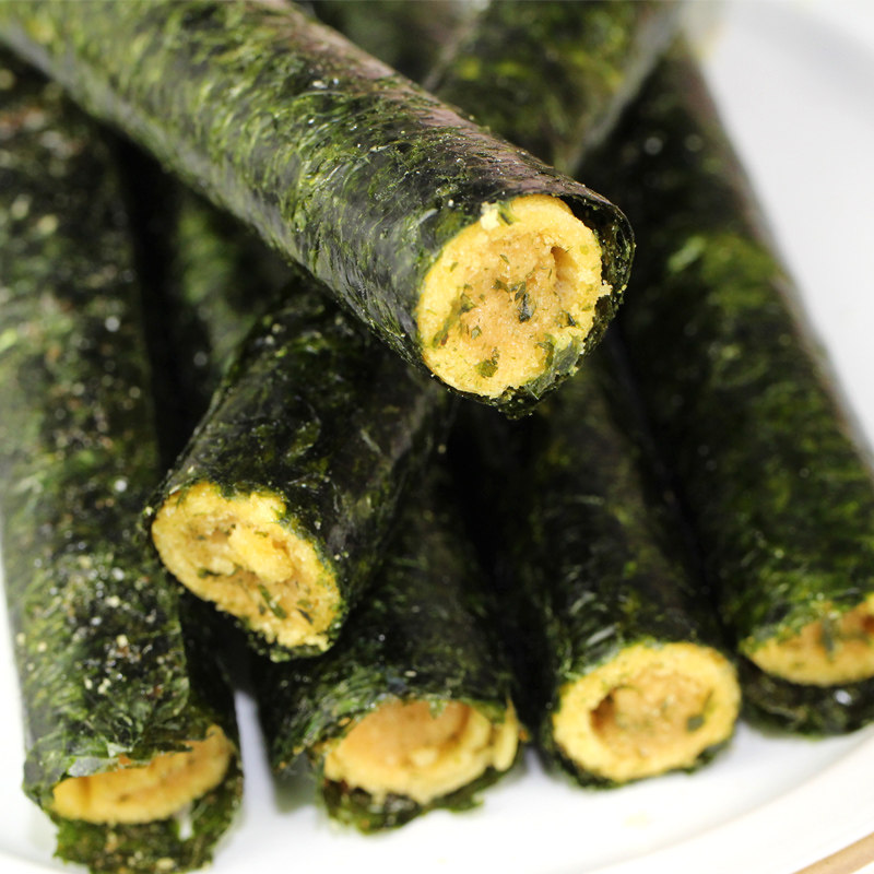 韩世嗨爆肉松海苔卷罐装100g儿童紫菜大夹心卷营养代餐休闲小零食