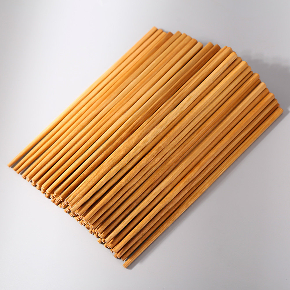 筷子酒店饭店餐具套装家用家庭装长竹子天然筷子