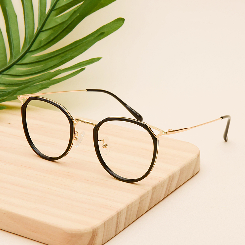眼镜猫耳镜框复古文艺可爱超轻平光镜男可配眼镜架