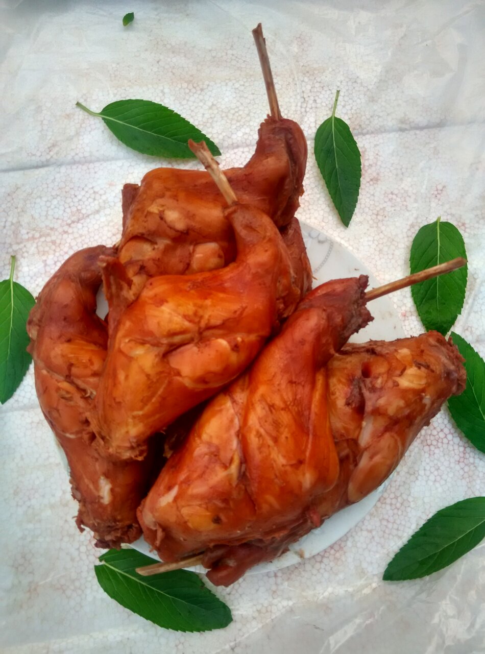 御久香五香后腿兔肉兔腿真空装两个约350克卤肉制品熟食冷吃