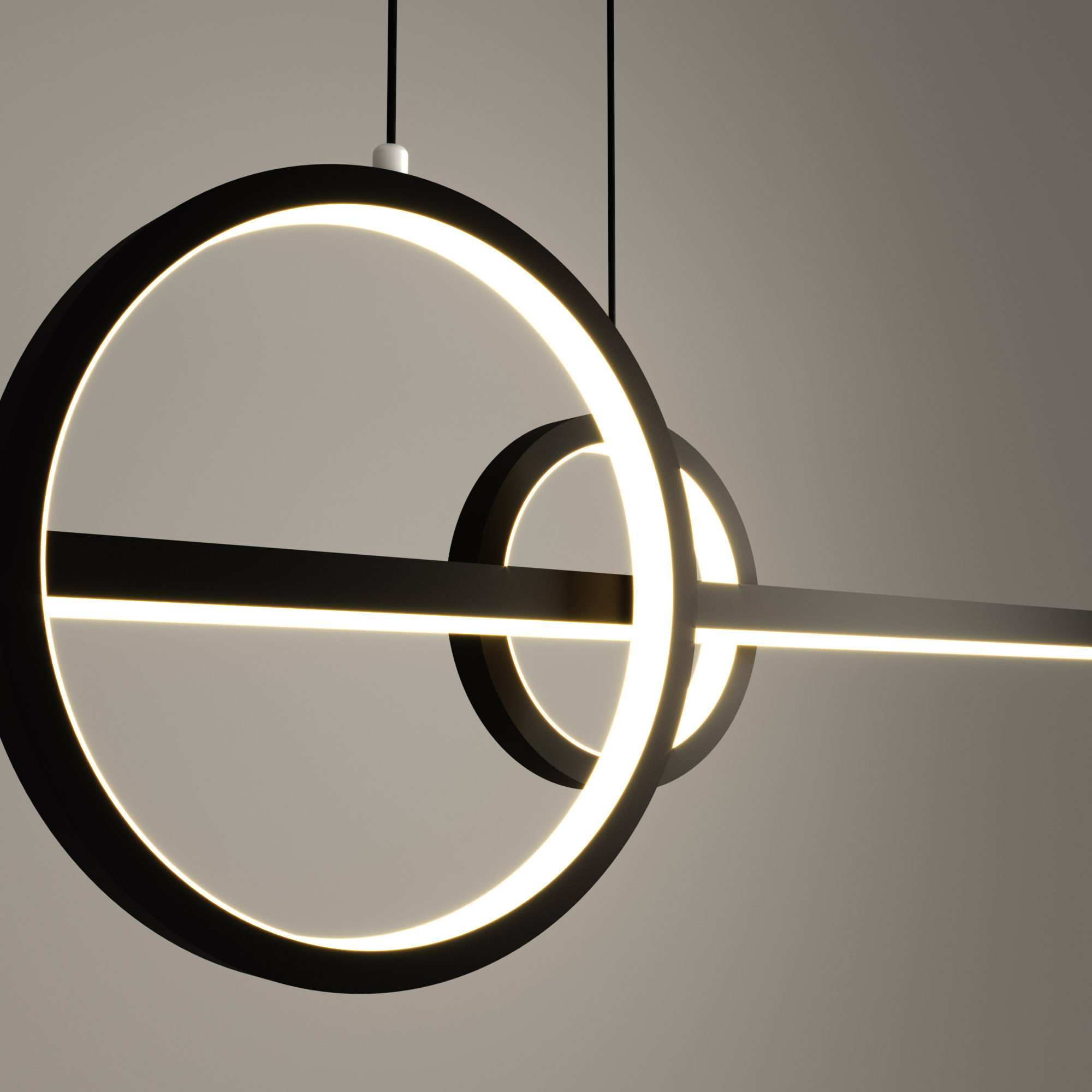 餐厅吊灯一字线条长方形餐桌桌灯北欧极简吧台餐厅吊灯