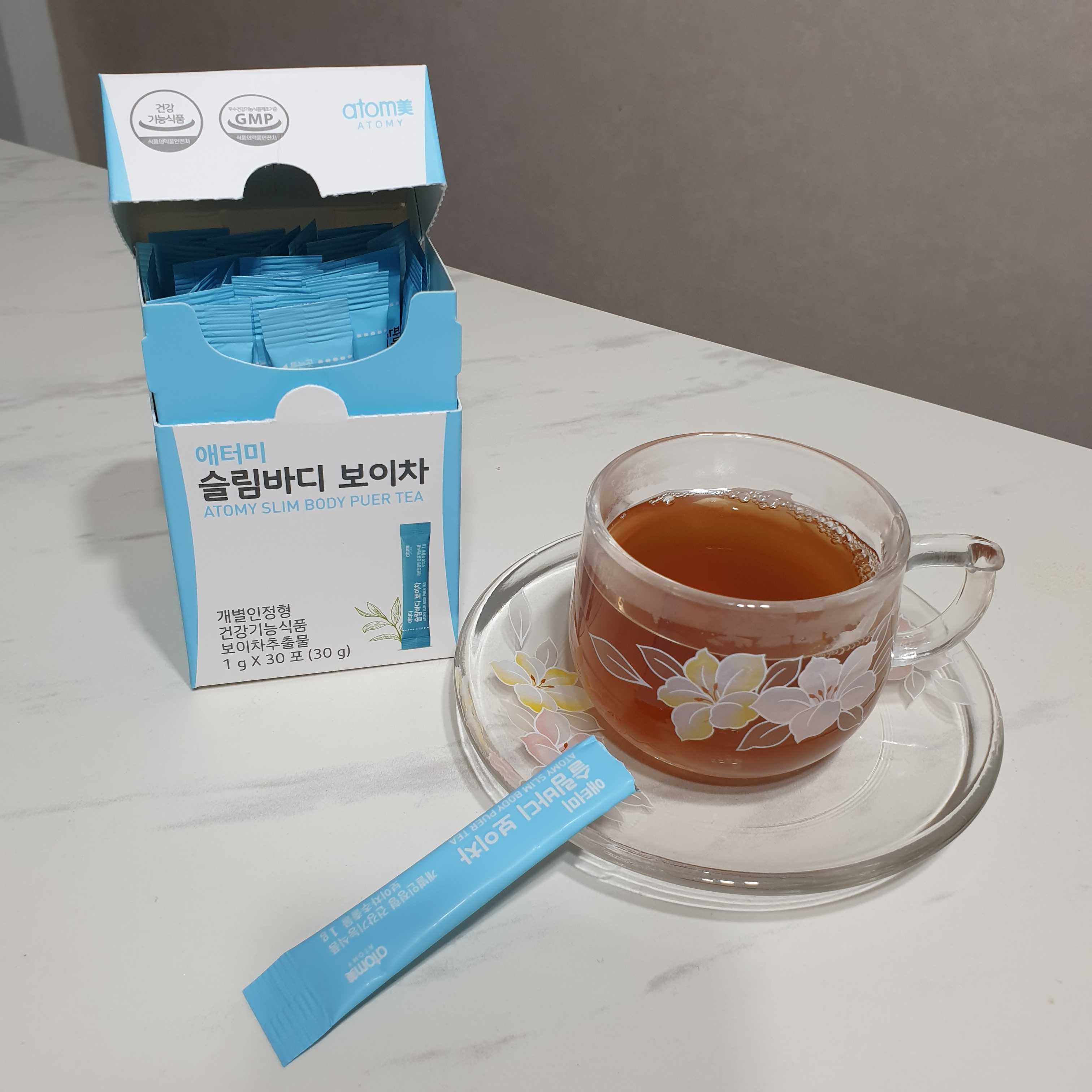 正品品爱多美atom艾多美普洱茶30包减重显瘦普尔养生茶