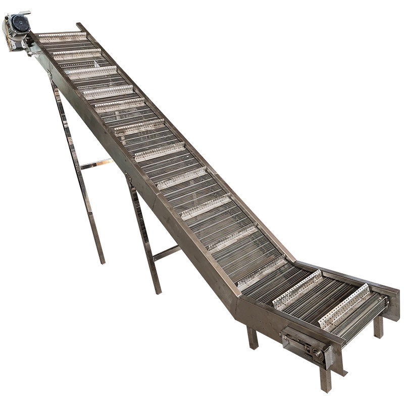 链板提升机转弯传送带小型皮带螺旋爬坡流水线蛟龙传动带