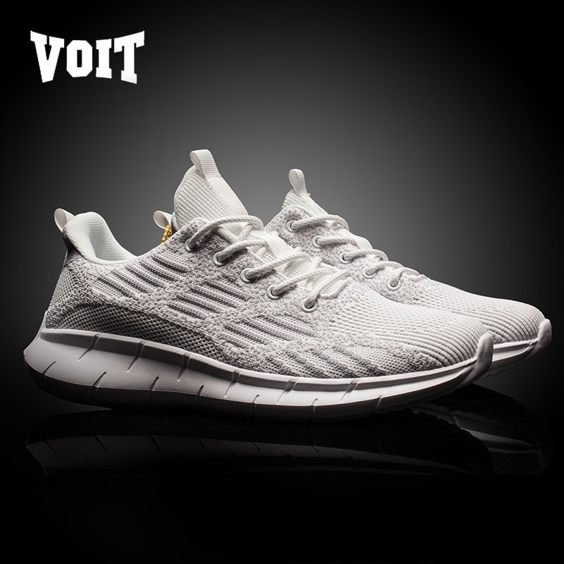 沃特运动鞋男鞋2020夏季新款透气网面白色跑鞋跑步鞋