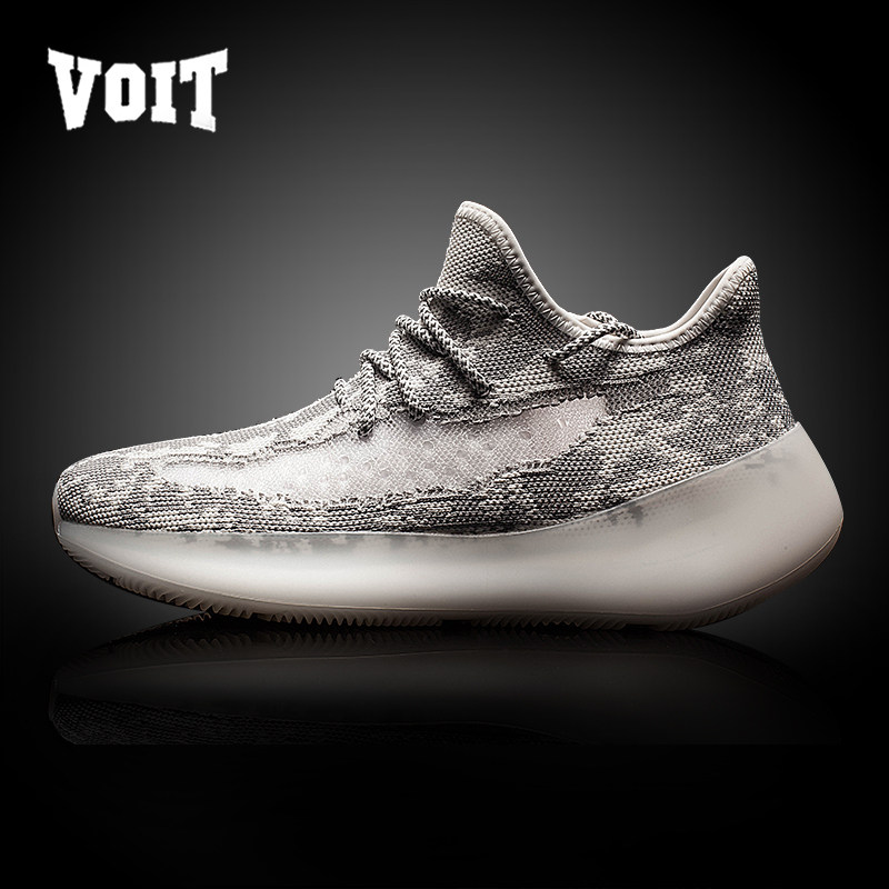 沃特椰子黑白天使冬季反光百搭潮鞋时尚休闲鞋