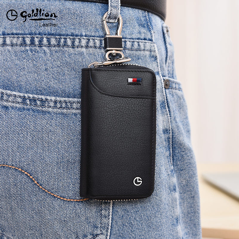 金利来2020新款钥匙包大容量真皮多功能实用男士腰挂钥匙包